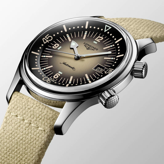 浪琴表 Legend Diver 42毫米 米色 自动 钢 L3.774.4.30.2