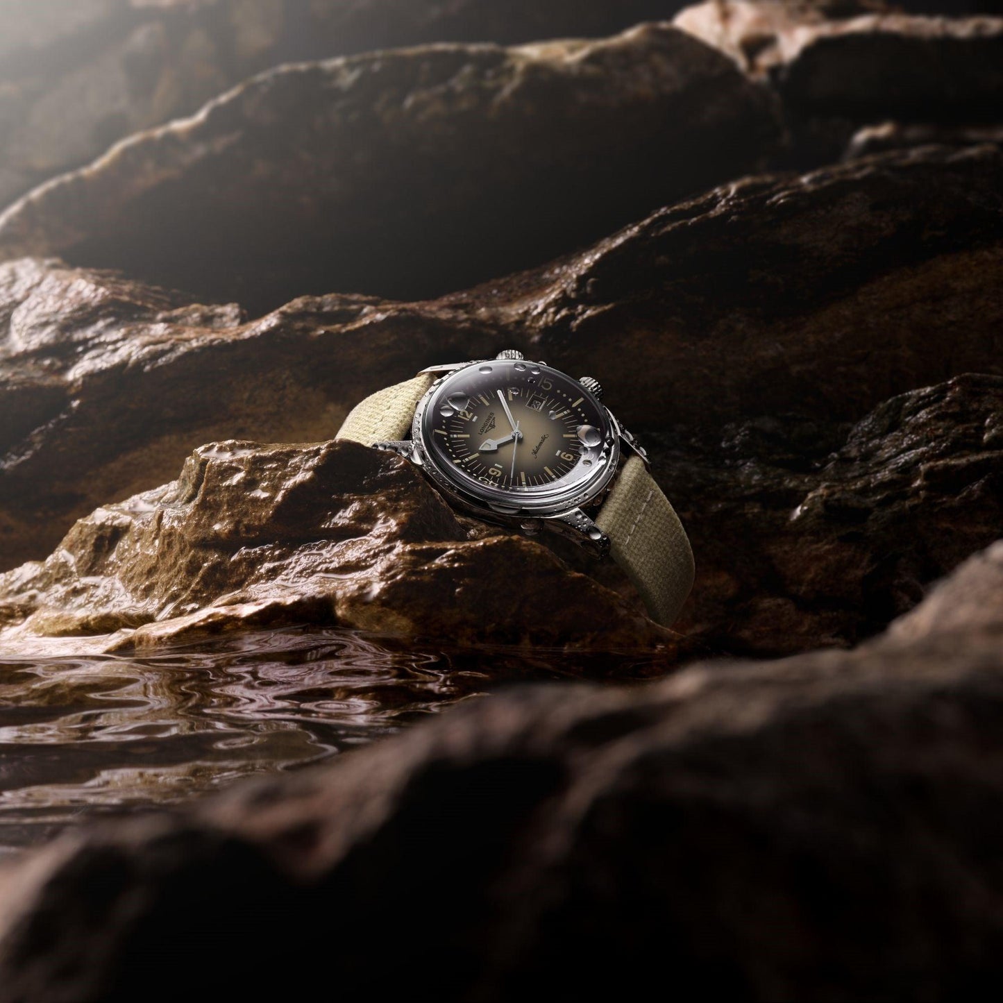 浪琴表 Legend Diver 42毫米 米色 自动 钢 L3.774.4.30.2