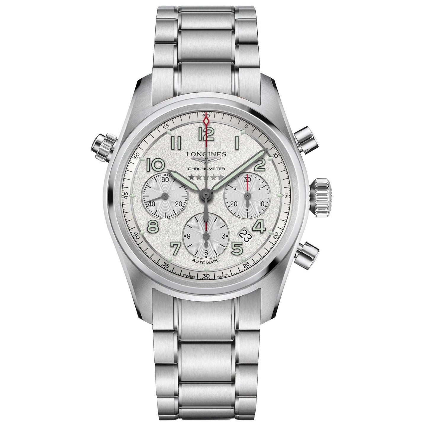 Longines Longines Spirit 42毫米 银色 自动 钢 L3.820.4.73.6