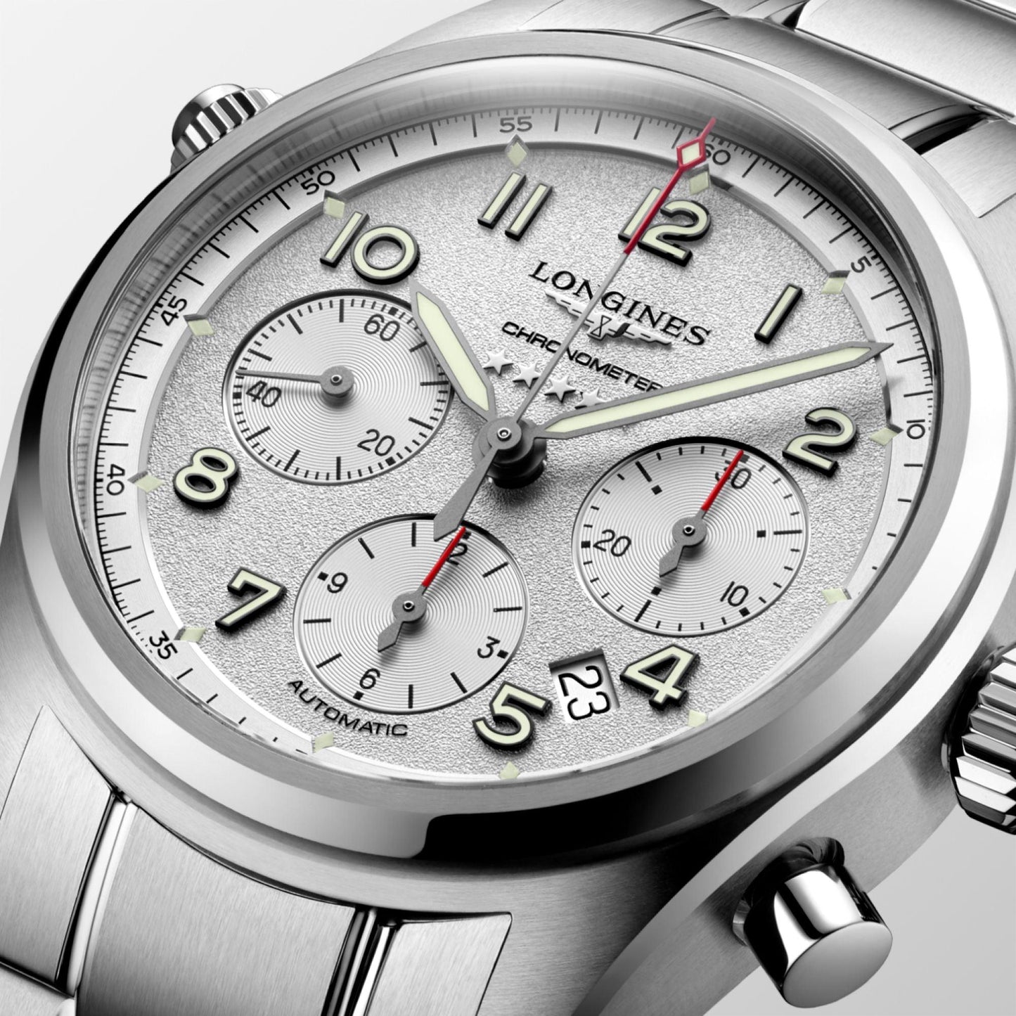 Longines Longines Spirit 42毫米 银色 自动 钢 L3.820.4.73.6
