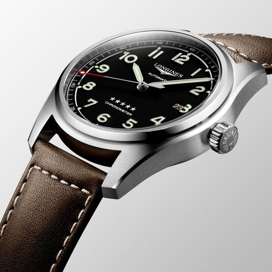 Longines Longines Spirit 42毫米 黑色自动钢表 L3.811.4.53.0