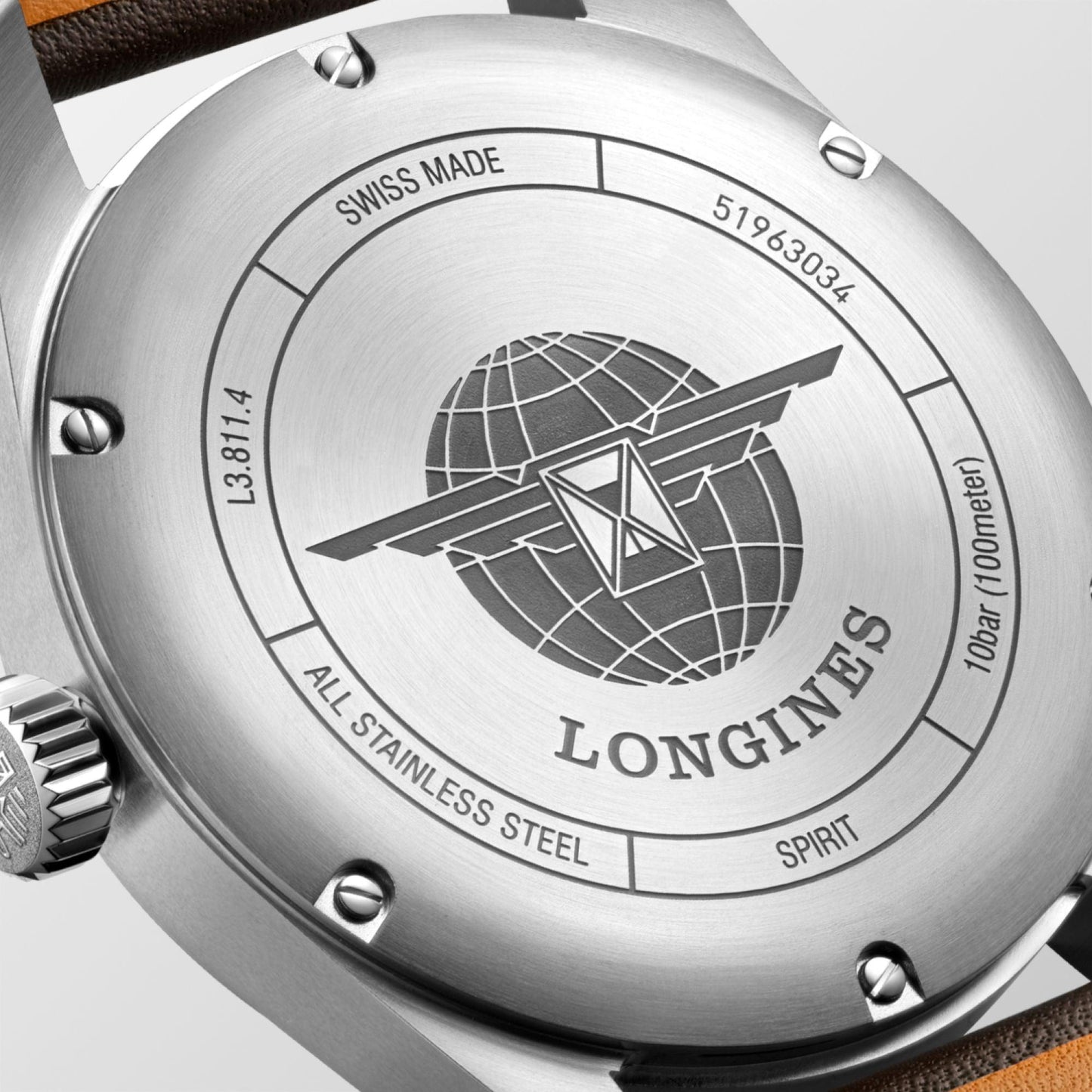 Longines Longines Spirit 42毫米 黑色自动钢表 L3.811.4.53.0
