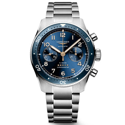 Longines Longines Spirit Flyback 42毫米蓝色自动钢表 L3.821.4.93.6