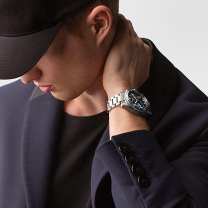 Longines Longines Spirit Flyback 42毫米蓝色自动钢表 L3.821.4.93.6