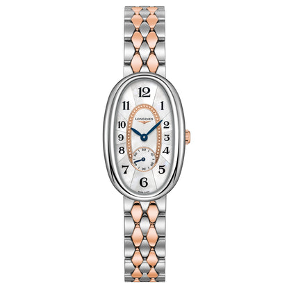 Longines Symphonette 21.90x34.00mm 珍珠母石石英钢金18kt表 L2.306.5.83.7