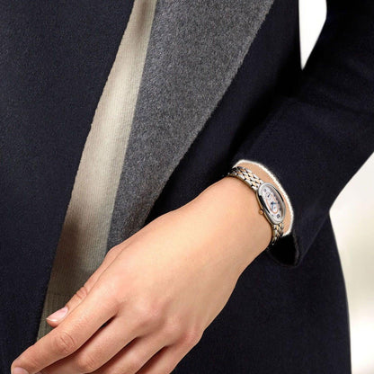 Longines Symphonette 21.90x34.00mm 珍珠母石石英钢金18kt表 L2.306.5.83.7