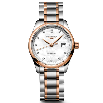 Longines 浪琴 Master Collection 29毫米 珍珠母贝 钻石 自动机械 钢玫瑰金 L2.257.5.89.7