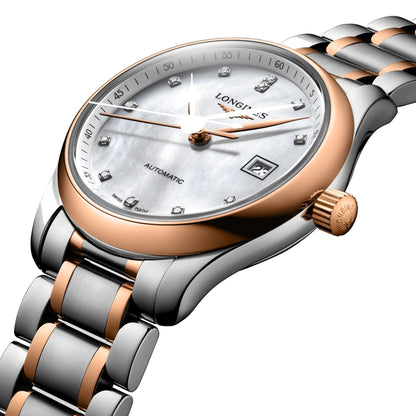 Longines 浪琴 Master Collection 29毫米 珍珠母贝 钻石 自动机械 钢玫瑰金 L2.257.5.89.7