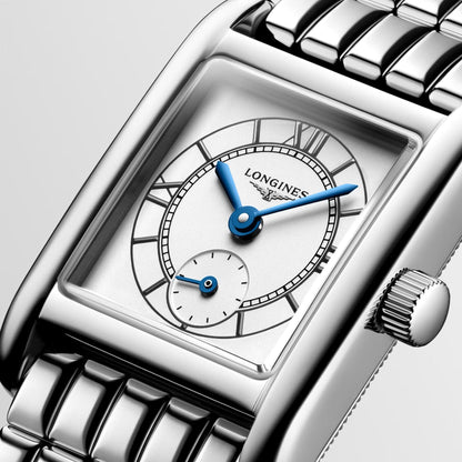 Longines Mini Dolcevita 21.5x29毫米银色石英钢表 L5.200.4.75.6