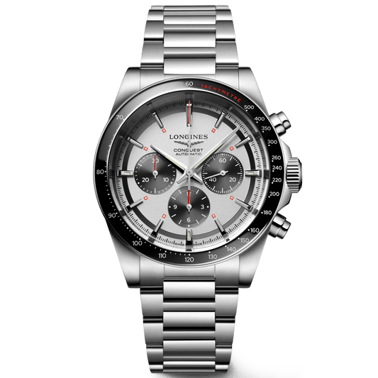 Longines New Conquest 42毫米银色自动机械钢表 L3.835.4.72.6