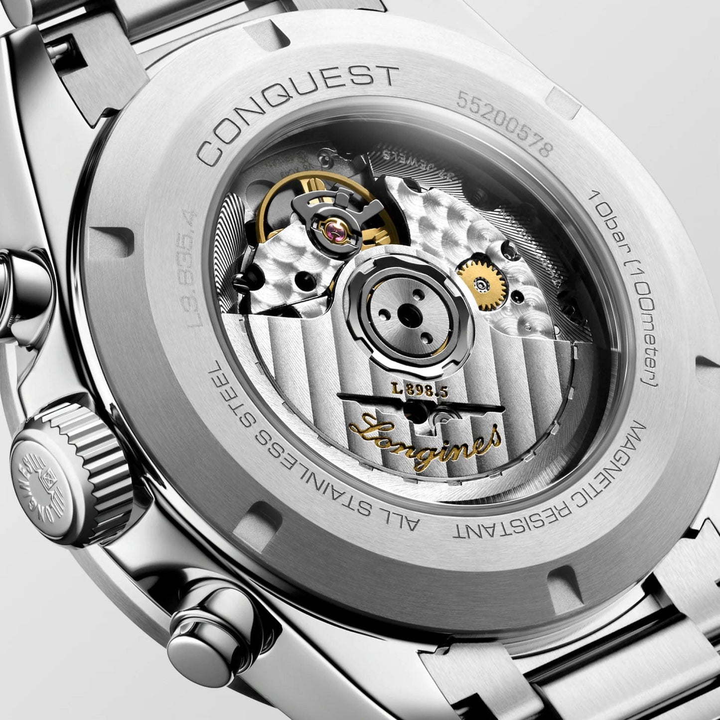Longines New Conquest 42毫米银色自动机械钢表 L3.835.4.72.6