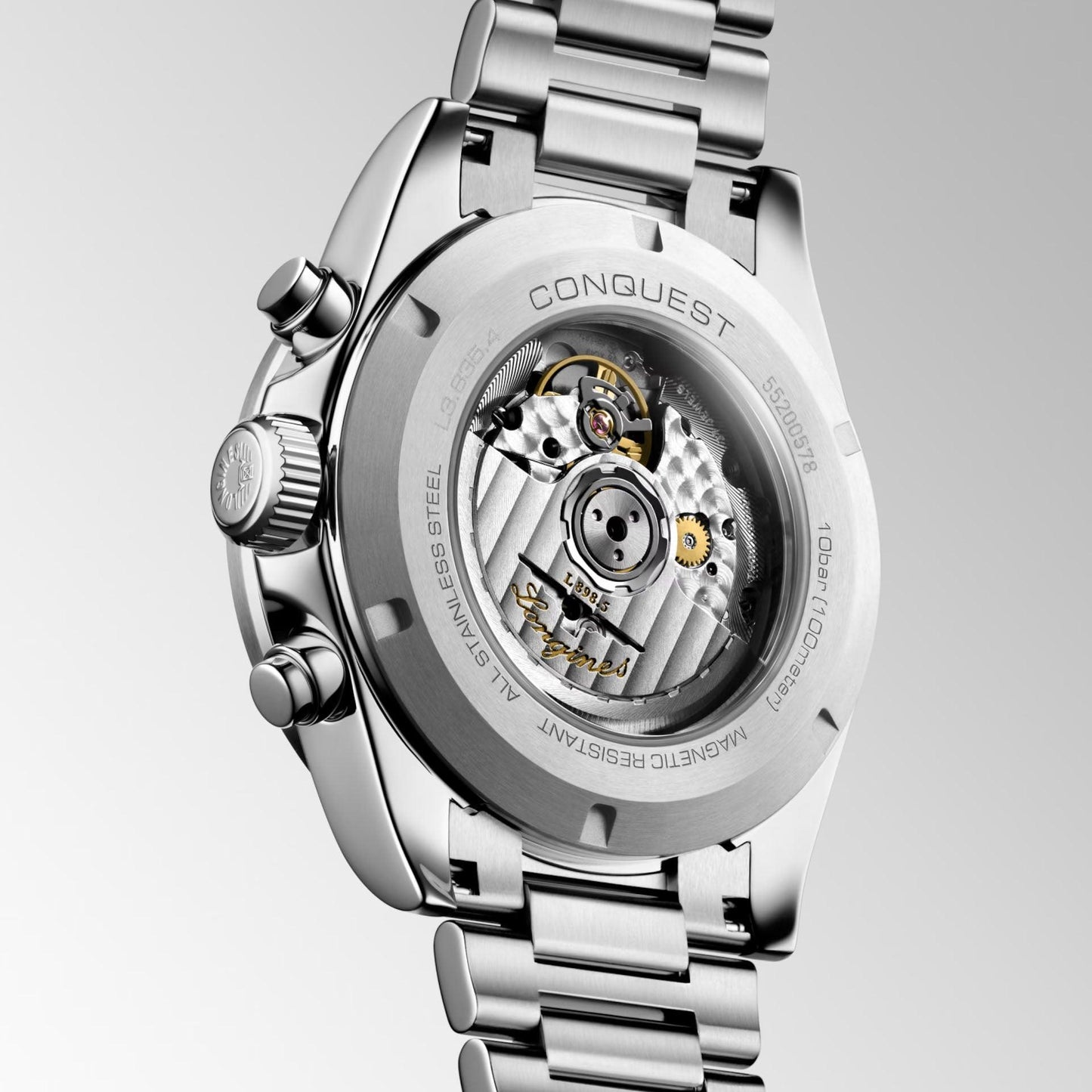 Longines New Conquest 42毫米银色自动机械钢表 L3.835.4.72.6