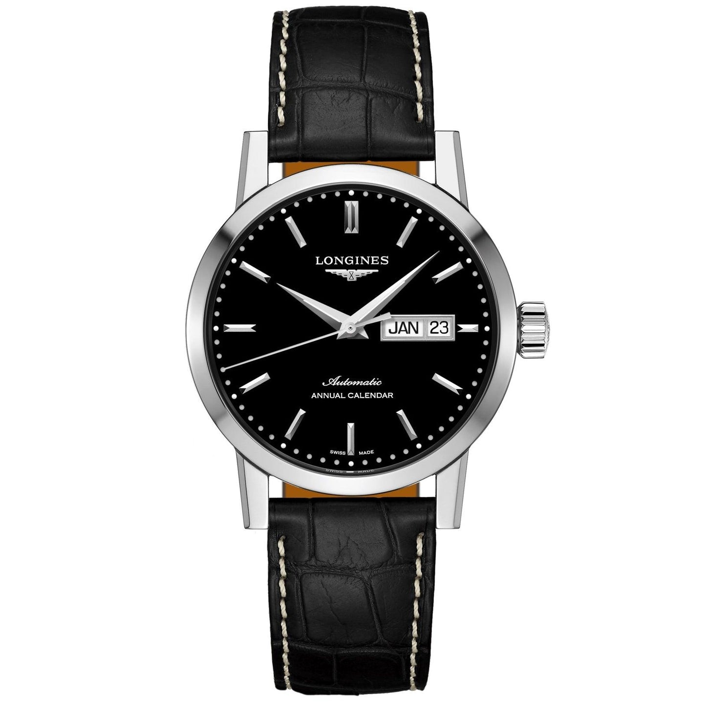 Longines The Longines 1832 40毫米 黑色 自动 钢制 L4.827.4.52.0