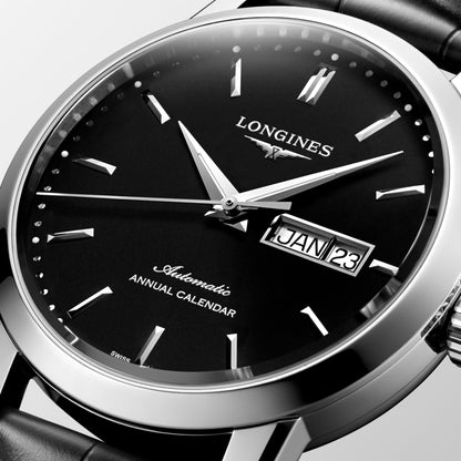 Longines The Longines 1832 40毫米 黑色 自动 钢制 L4.827.4.52.0