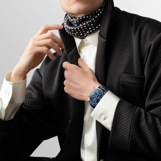 Longines The Longines Master Collection 42毫米蓝色男士自动计时钢表 L2.759.4.92.0