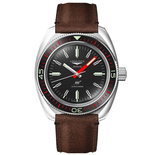 Longines Ultra-Chron Box Edition 43毫米黑色自动钢表 L2.836.4.52.8