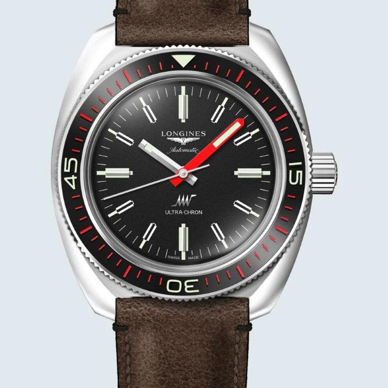 Longines Ultra-Chron Box Edition 43毫米黑色自动钢表 L2.836.4.52.8