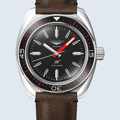Longines Ultra-Chron Box Edition 43毫米黑色自动钢表 L2.836.4.52.8