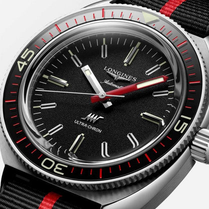 Longines Ultra-Chron Box Edition 43毫米黑色自动钢表 L2.836.4.52.8