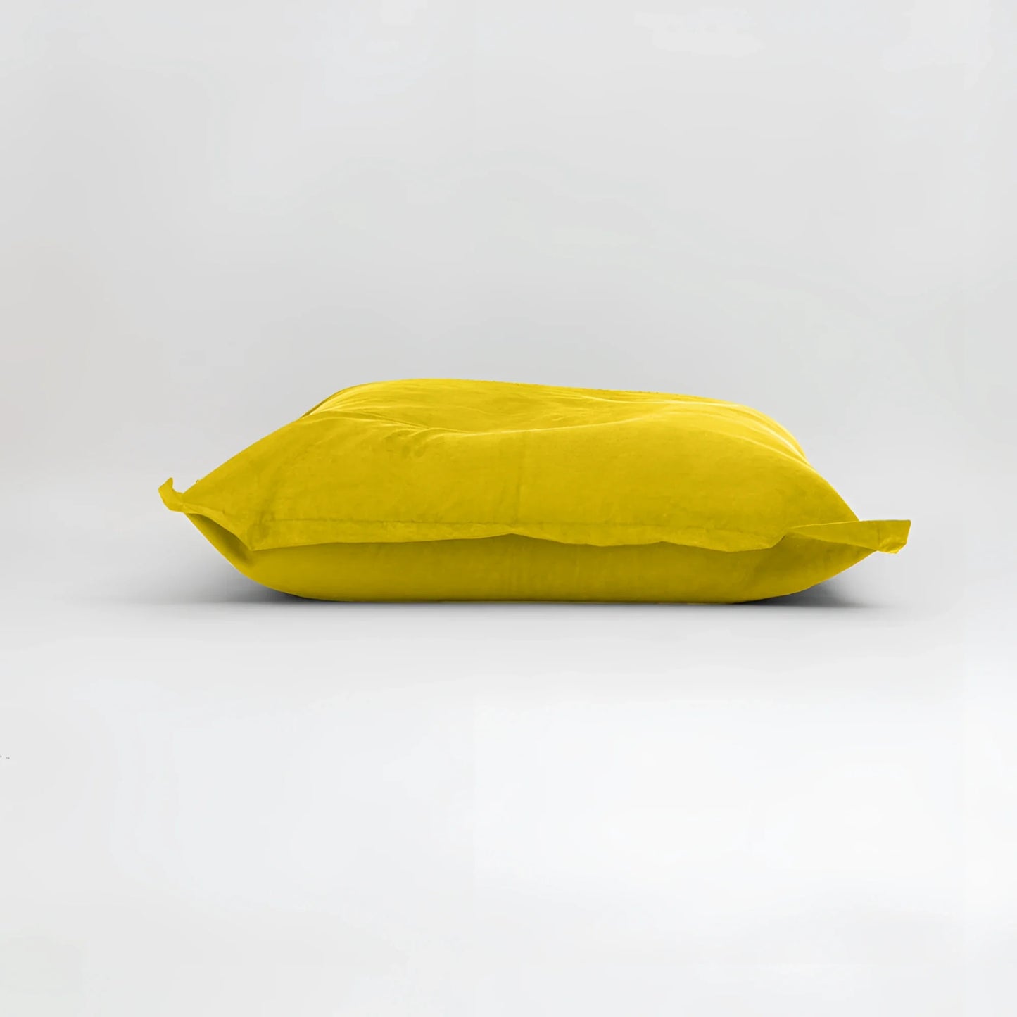 Maxi cuscino firenze in tessuto morbido giallo brillante con dimensioni generose per un infinito abbraccio