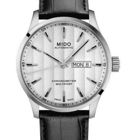 Mido Multifort 计时码表 1 COSC 42毫米白色自动钢制表 M038.431.16.031.00