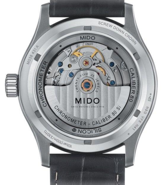Mido Multifort 计时码表 1 COSC 42毫米白色自动钢制表 M038.431.16.031.00
