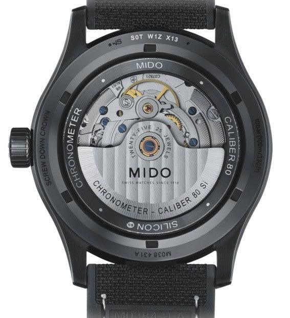 Mido 手表 Multifort 计时码表 1 COSC 42毫米 黑色 自动 钢 PVD 黑色涂层 M038.431.37.051.00