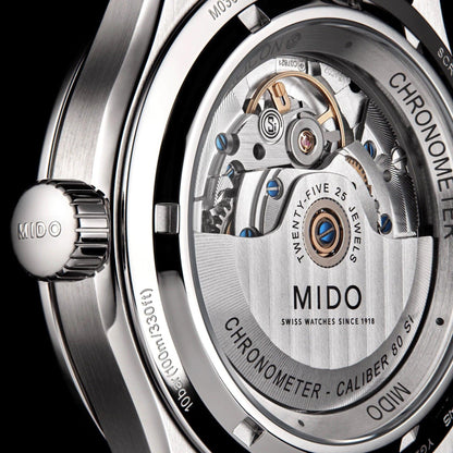 Mido orologio Multifort M Chronometer COSC 42mm verde automatico acciaio M038.431.11.097.00