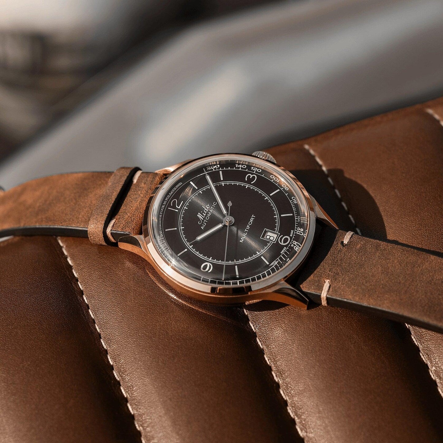 美度 Multifort Patrimony Caliber 80 自动机械表 40毫米 M040.407.36.060.00