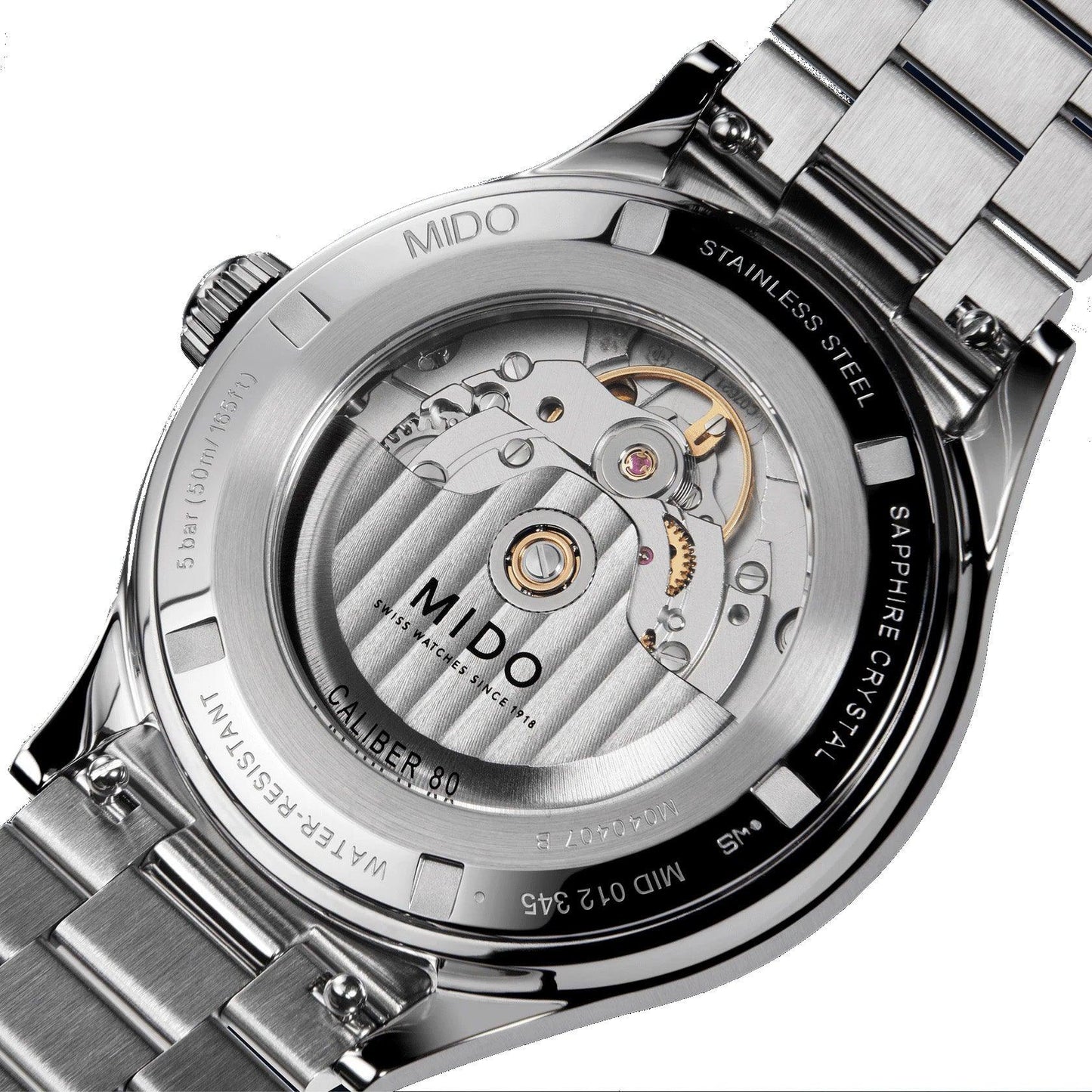 Mido Multifort Powerwind 40毫米黑色自动钢制表 M040.407.11.057.00