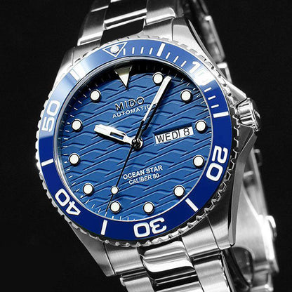 Mido Ocean Star 200C 42毫米 蓝色 自动 钢 M042.430.11.041.00