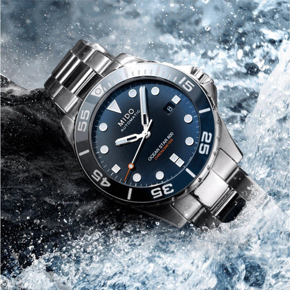 Mido Ocean Star 600 COSC 计时码表 43.5毫米 蓝色 自动 钢制 M026.608.11.041.01 机械表