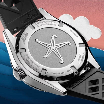 Mido Ocean Star Decompression Worldtimer 特别版 40毫米黑色自动机械钢表 M026.829.17.051.00