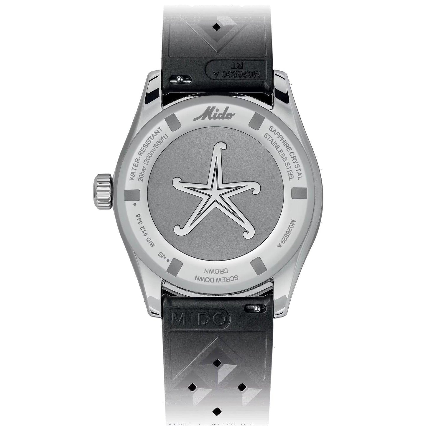 Mido Ocean Star Decompression Worldtimer 特别版 40毫米黑色自动机械钢表 M026.829.17.051.00