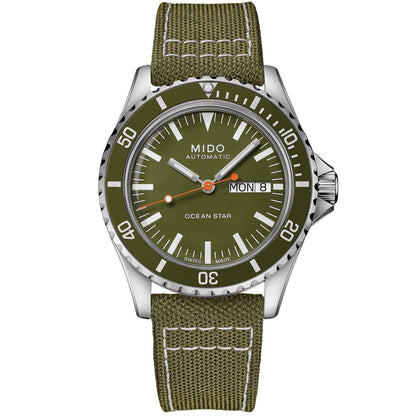 Mido Ocean Star Tribute 手表 40.5毫米 绿色 自动 不锈钢 M026.830.18.091.00