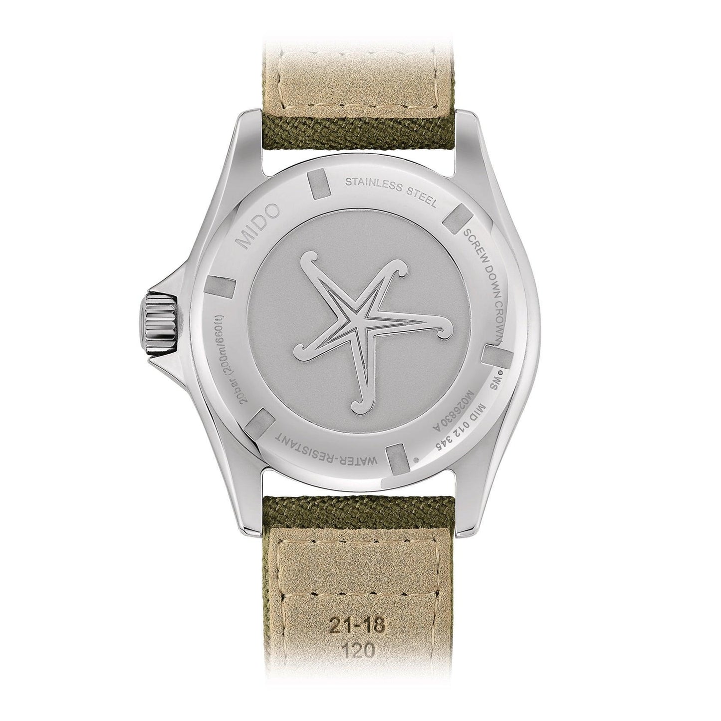 Mido Ocean Star Tribute 手表 40.5毫米 绿色 自动 不锈钢 M026.830.18.091.00