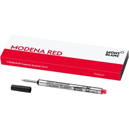 Montblanc 1 支中号红色无帽滚珠笔替芯 Modena，M 尖 124518