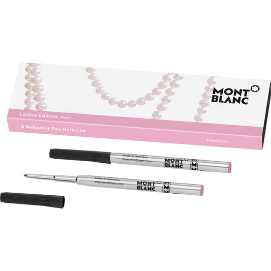 Montblanc 2支圆珠笔替芯（M）女士珍珠粉色版 118886