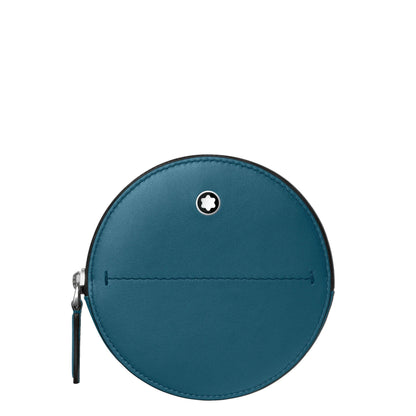 Montblanc Meisterstück Selection Soft 圆形软壳笔盒，蓝绿色 131261