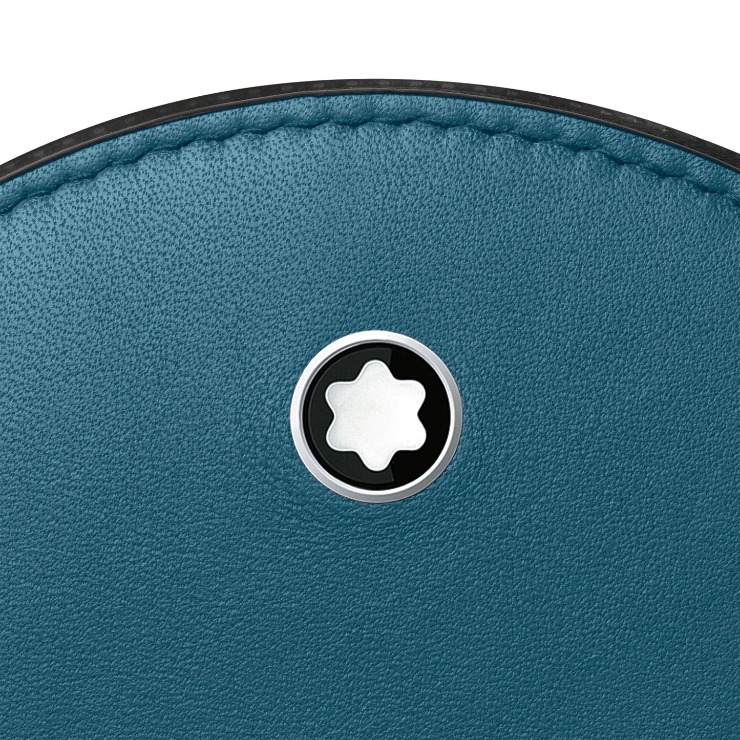Montblanc Meisterstück Selection Soft 圆形软壳笔盒，蓝绿色 131261