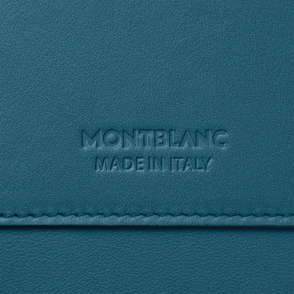 Montblanc Meisterstück Selection Soft 圆形软壳笔盒，蓝绿色 131261