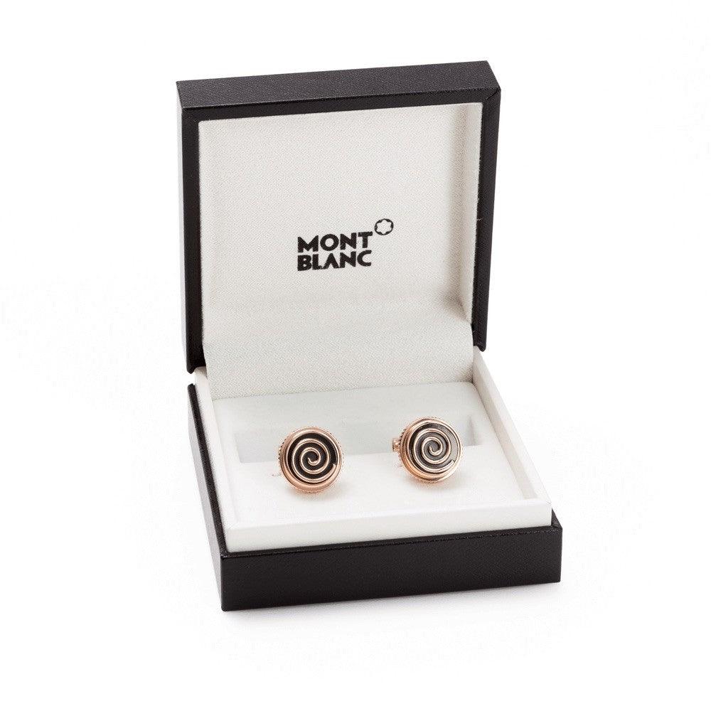 Montblanc Jazz Miles Davis 袖扣 钢 PVD 玫瑰金饰面 114780