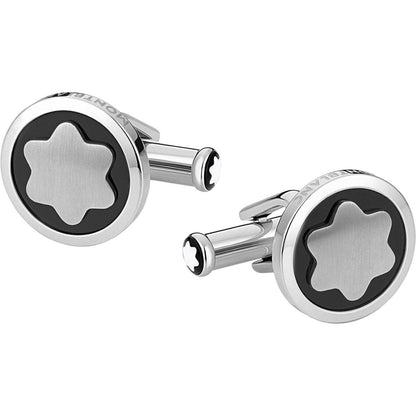 Montblanc Star 钢质袖扣 116661