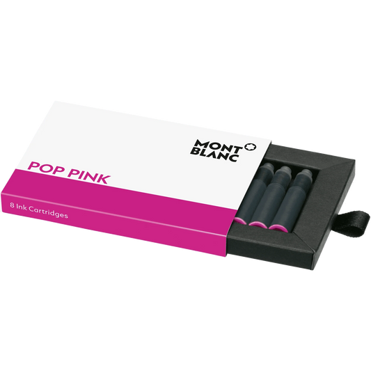 万宝龙 Pop Pink 墨盒，8 支装，亮粉色 128206