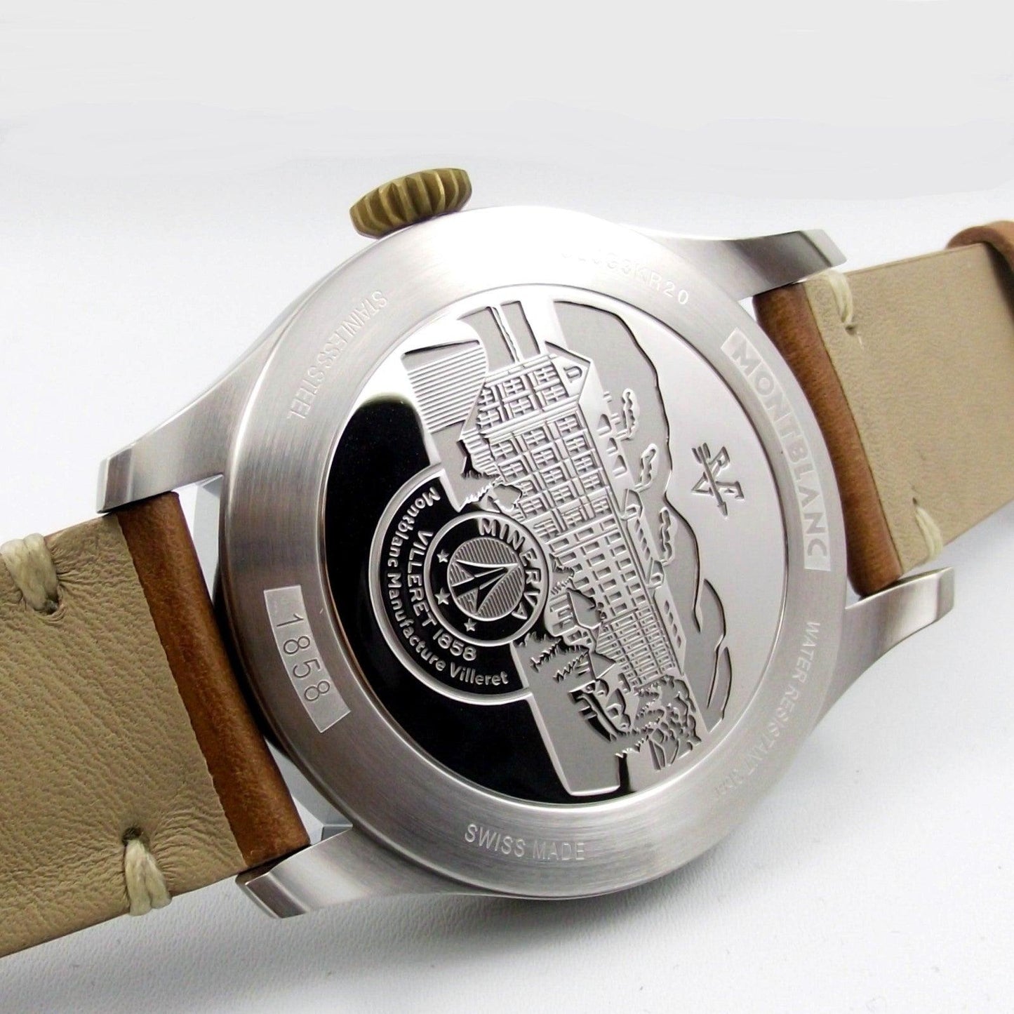 万宝龙 1858 Automatic 44毫米黑色自动机械钢青铜表 116241