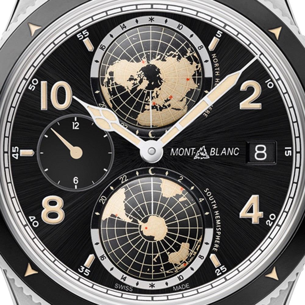 Montblanc 手表 1858 Geosphere 自动 UTC 42毫米 黑色 自动 钢制 117837
