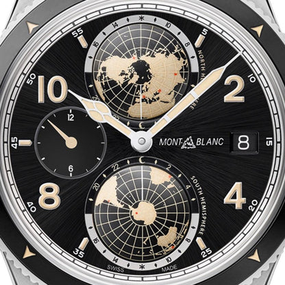 Montblanc 手表 1858 Geosphere 自动 UTC 42毫米 黑色 自动 钢制 117837