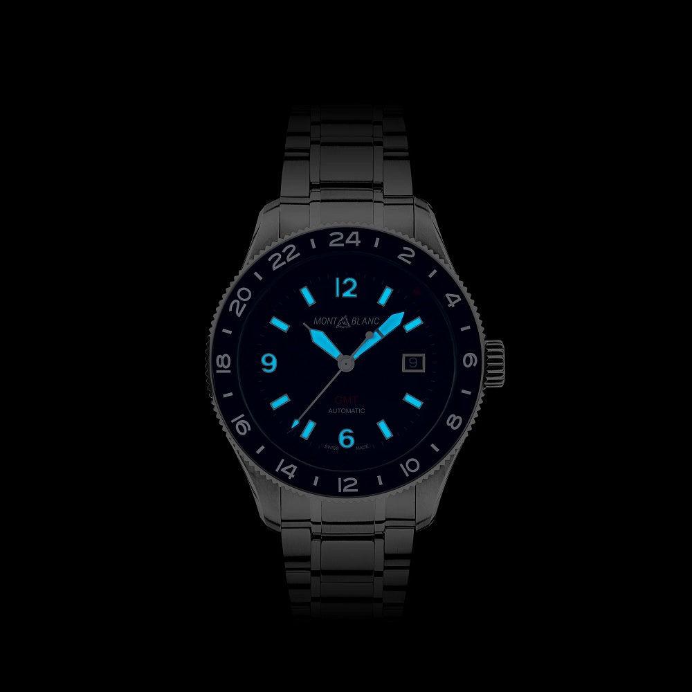 万宝龙 1858 Iced Sea 自动日期 41mm 灰色 自动 钢 130793