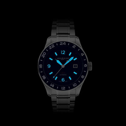 万宝龙 1858 Iced Sea 自动日期 41mm 灰色 自动 钢 130793