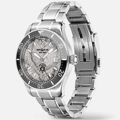 万宝龙 1858 Iced Sea 自动日期 41mm 灰色 自动 钢 130793